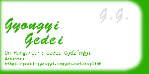 gyongyi gedei business card